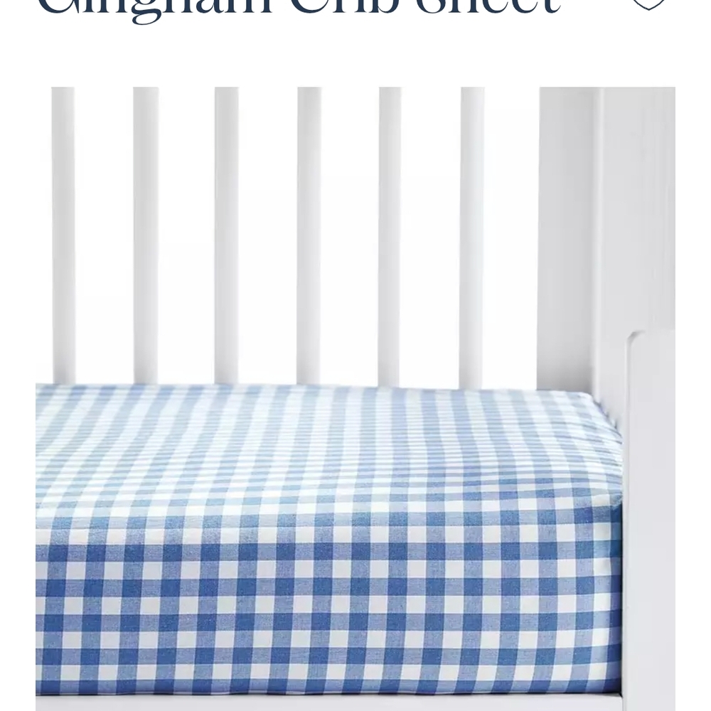 Serena & Lily Blue and White Gingham Sheets